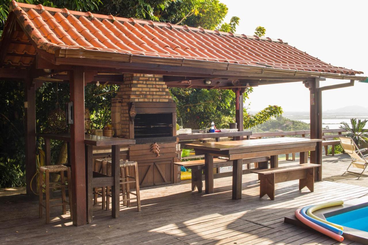 Casa Com Piscina E Incrivel Vista Para Lagoa Гаропаба Экстерьер фото